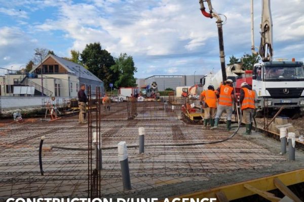 construction d'une agence bancaire